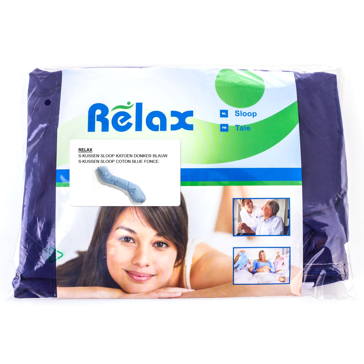 Relax Coussin S Housse - Eponge - Blanche