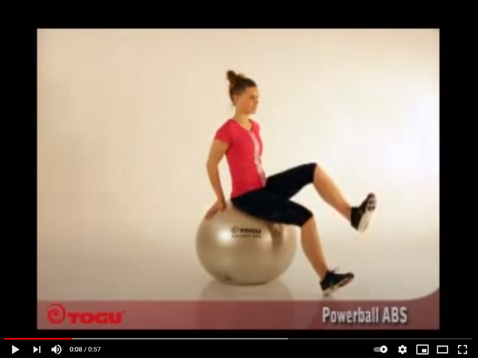 Togu Powerball ABS - ballon siège - 65 cm - rouge