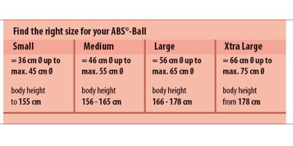 Togu Powerball ABS - ballon siège - 75 cm - rouge