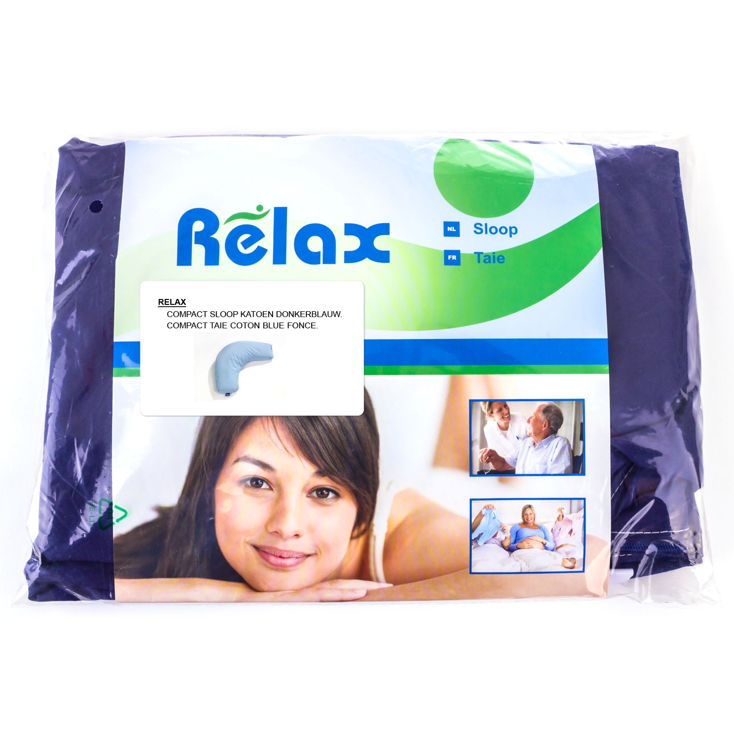 Sloop v. Relax Compact kussen - fluweel - soft celadon